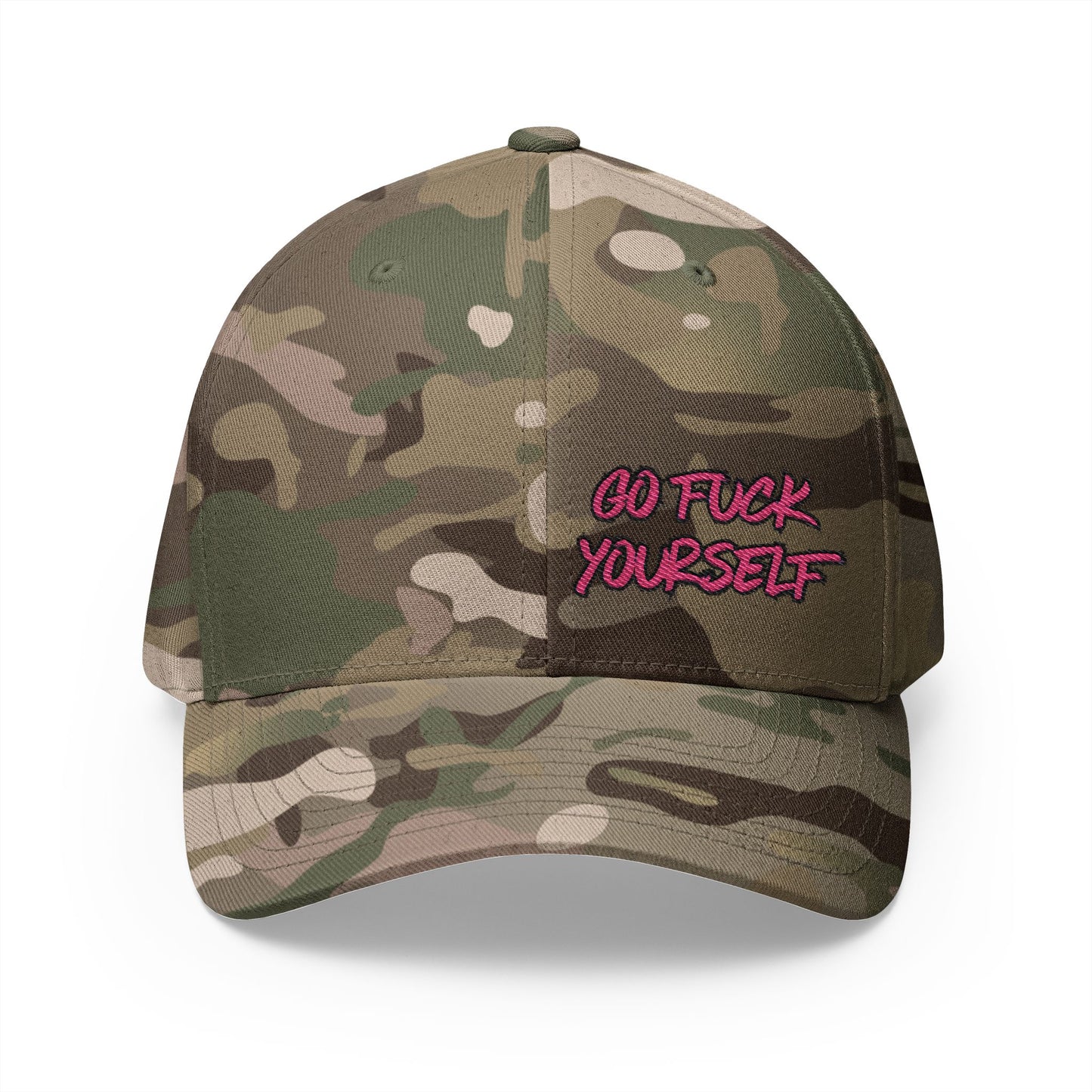 Go F Yourself (PINK) Embroidered FlexFit Hat