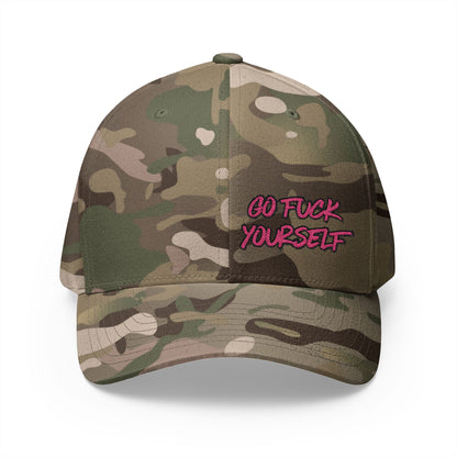 Go F Yourself (PINK) Embroidered FlexFit Hat