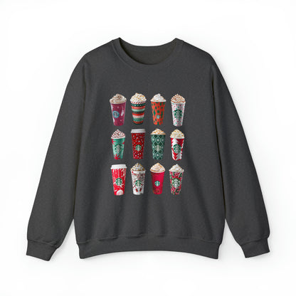 Christmas Starbucks Coffee Sweatshirt Unisex Heavy Blend™ Crewneck Sweatshirt