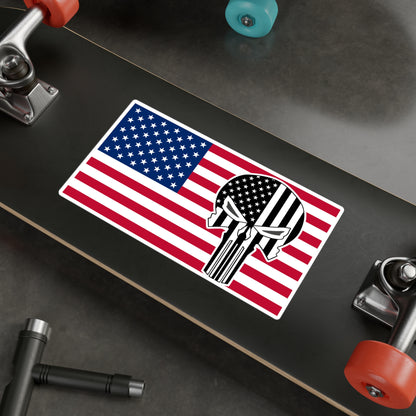 American Flag W/ Punisher Vinyl Decals