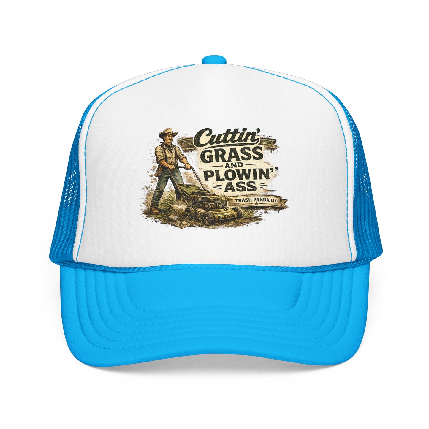 Cuttin' Grass Foam Trucker Hat (Printed)