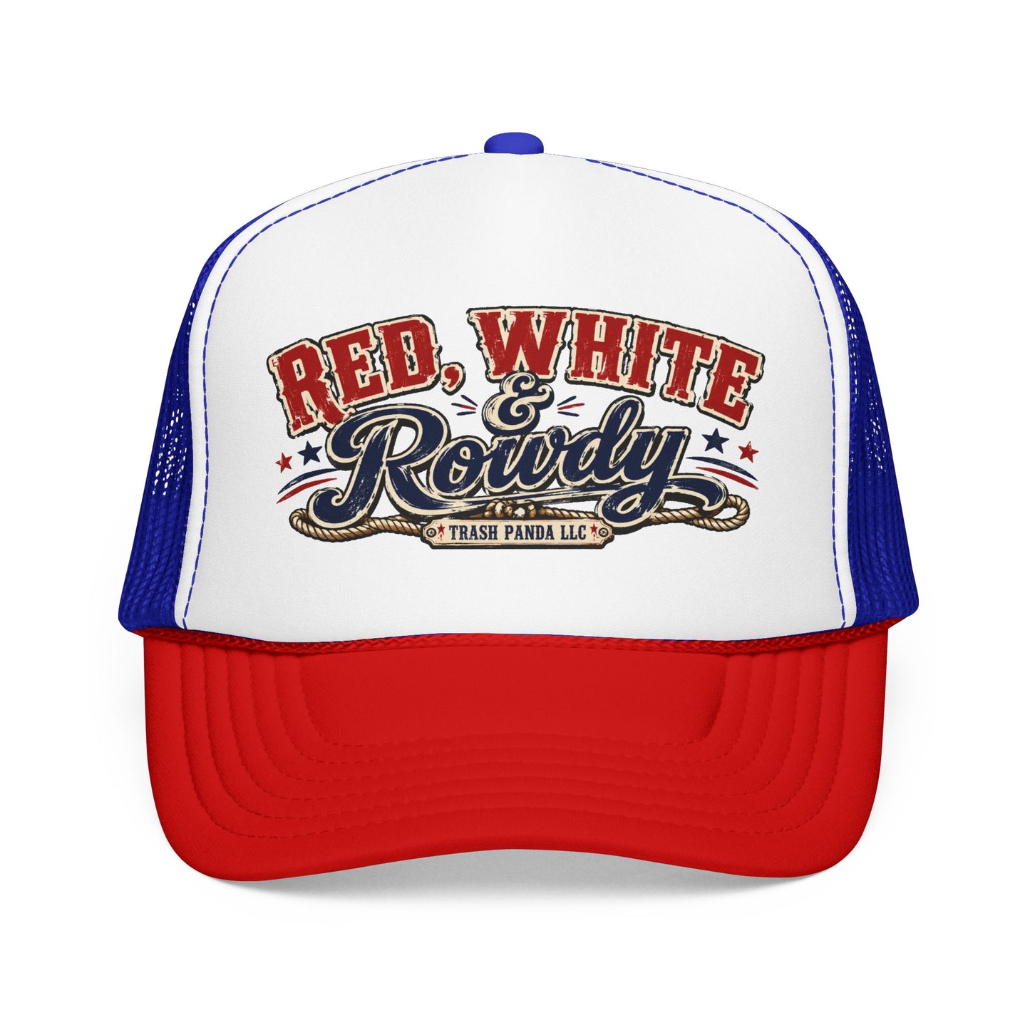 Red White & Rowdy Foam Trucker Hat (Printed)