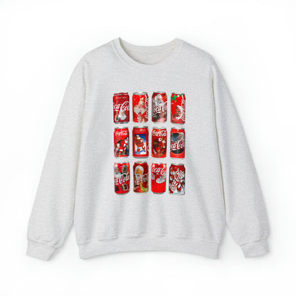 Christmas Coke Cans Sweatshirt Unisex Heavy Blend™ Crewneck Sweatshirt