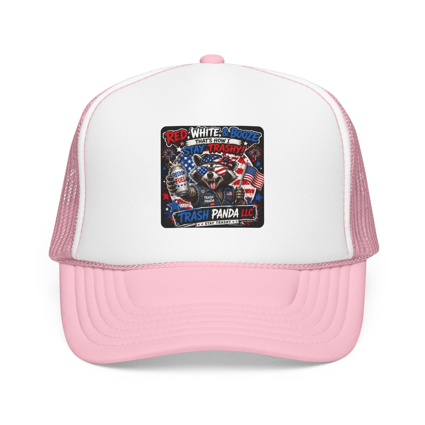 Red White & Booze Foam Trucker Hat (Printed)
