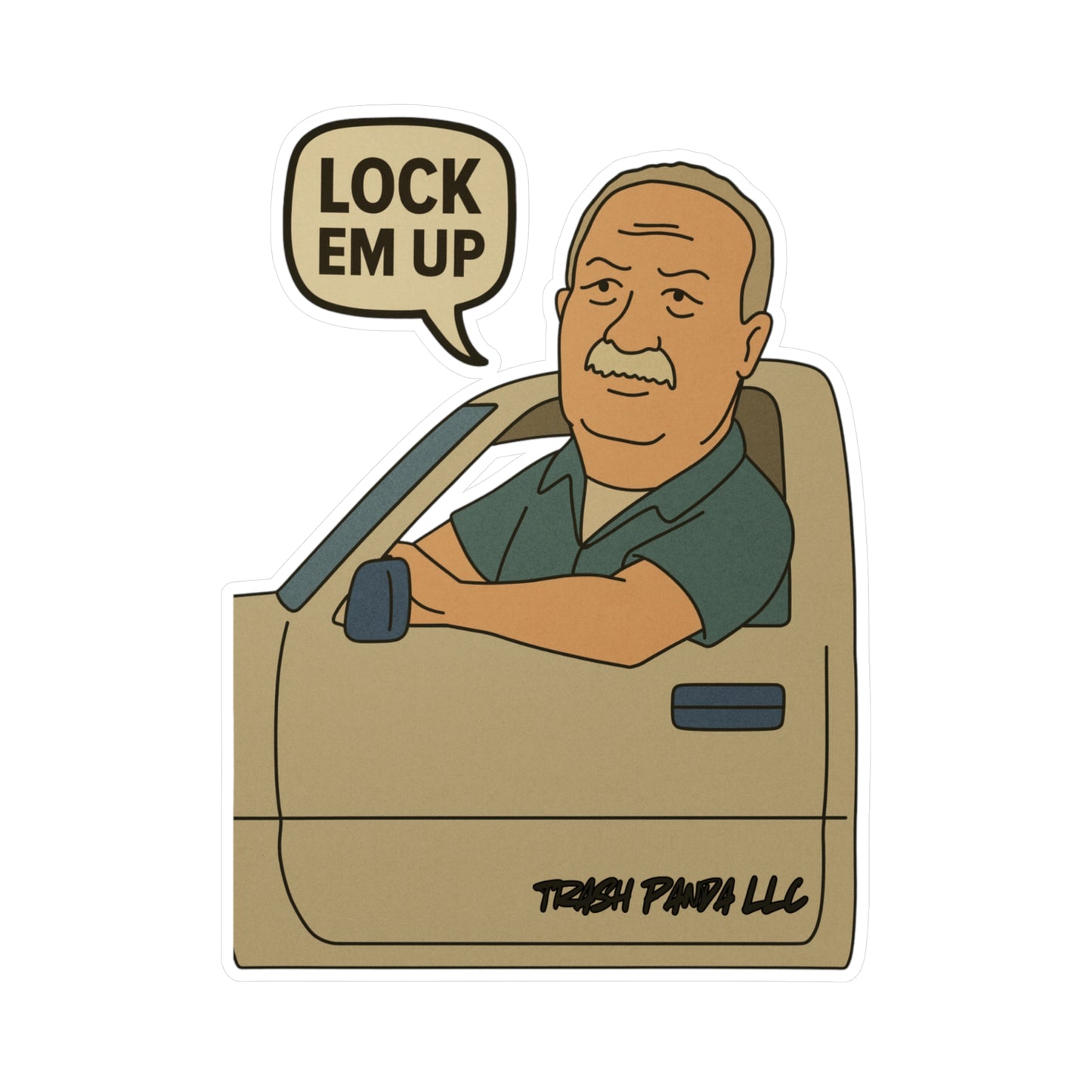 Lock Em Up King Hill Vinyl Decals