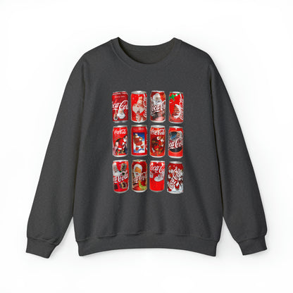 Christmas Coke Cans Sweatshirt Unisex Heavy Blend™ Crewneck Sweatshirt