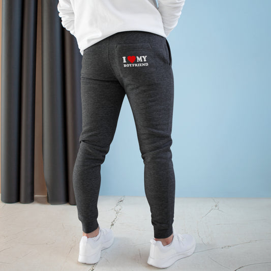 I Heart My Boyfriend Unisex Fleece Joggers