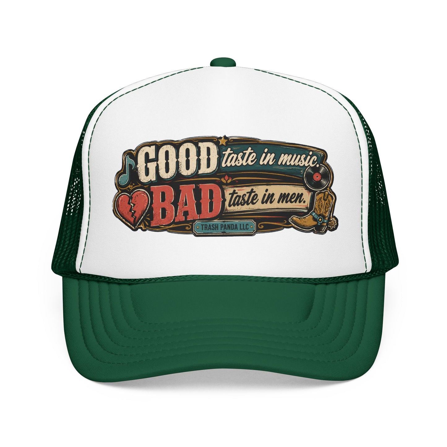 Good Taste In Music Foam Trucker Hat (Printed)