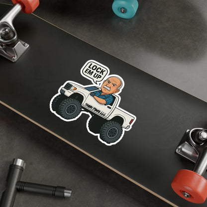 Lock Em Up Lifted Truck Vinyl Decal