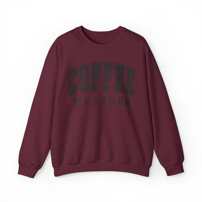 Coffee Weather Sweatshirt Unisex Heavy Blend™ Crewneck Sweatshirt