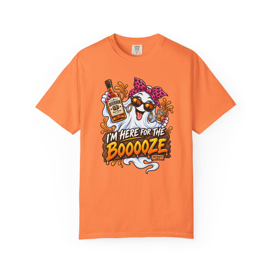 Here For The Booooze Bourbon (Ladies) Comfort Colors T-shirt