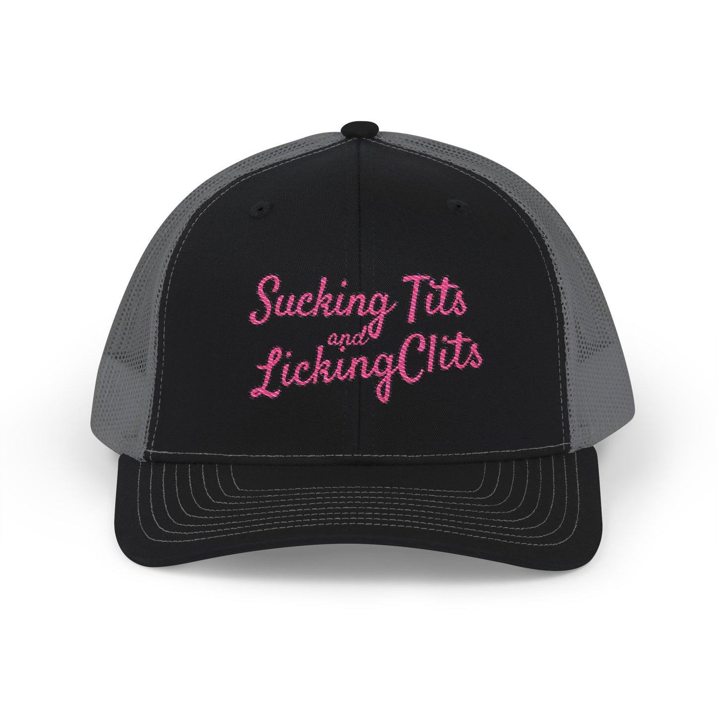 Sucking Ts and Licking Cs (Pink Thread) Richardson 112 Snapback Trucker Cap