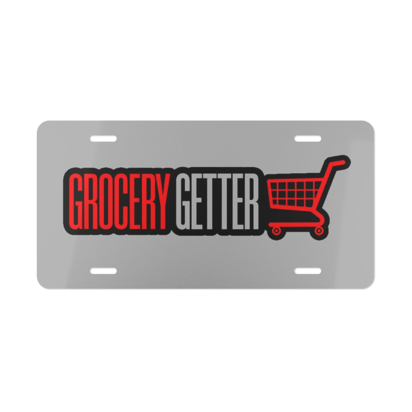 Grocery Getter 2.0 Grey Vanity Plate