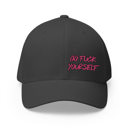 Go F Yourself (PINK) Embroidered FlexFit Hat