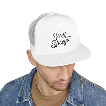 Well Sheeyit 5 Panel Trucker Cap (Embroidery)