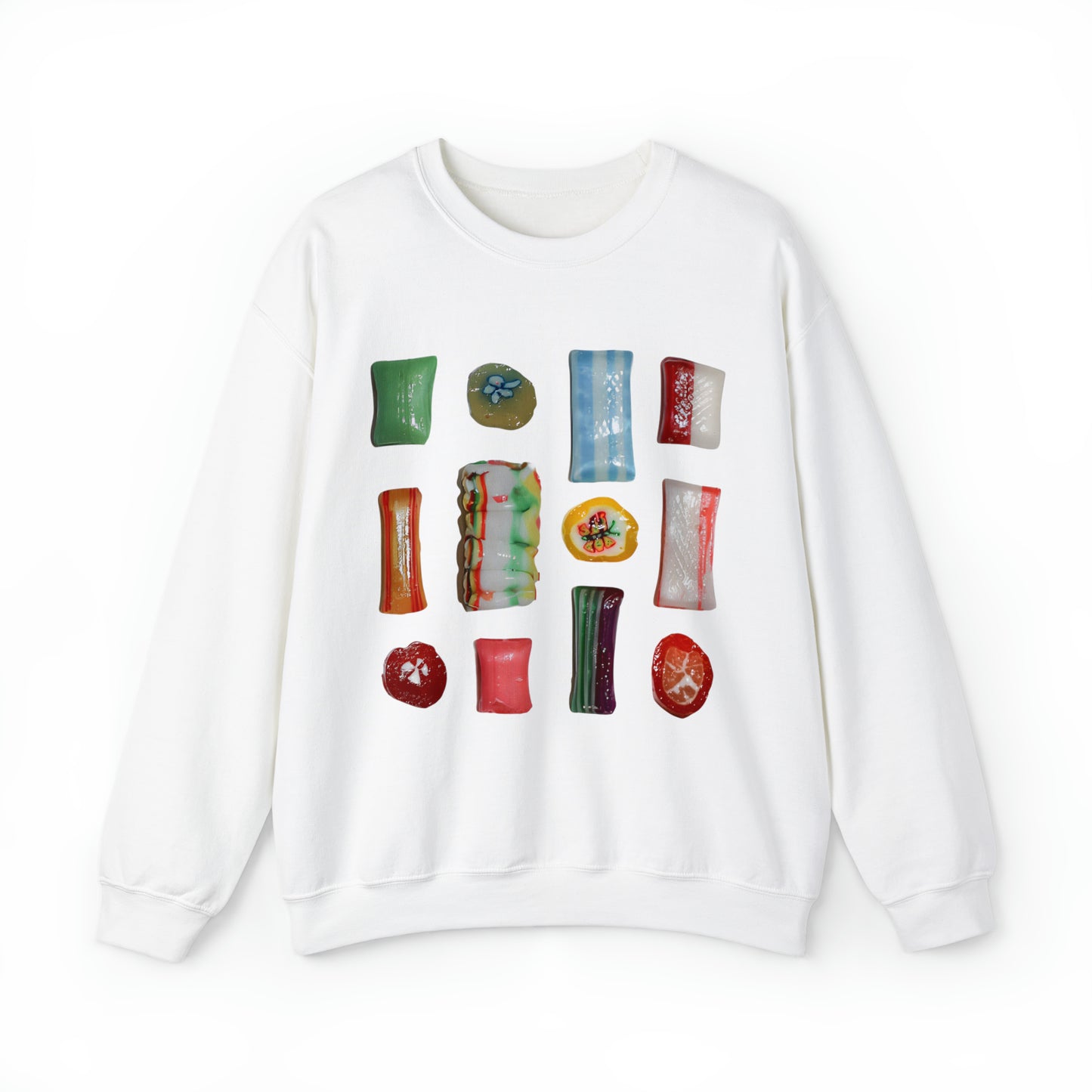 Christmas Candy Sweatshirt Unisex Heavy Blend™ Crewneck Sweatshirt