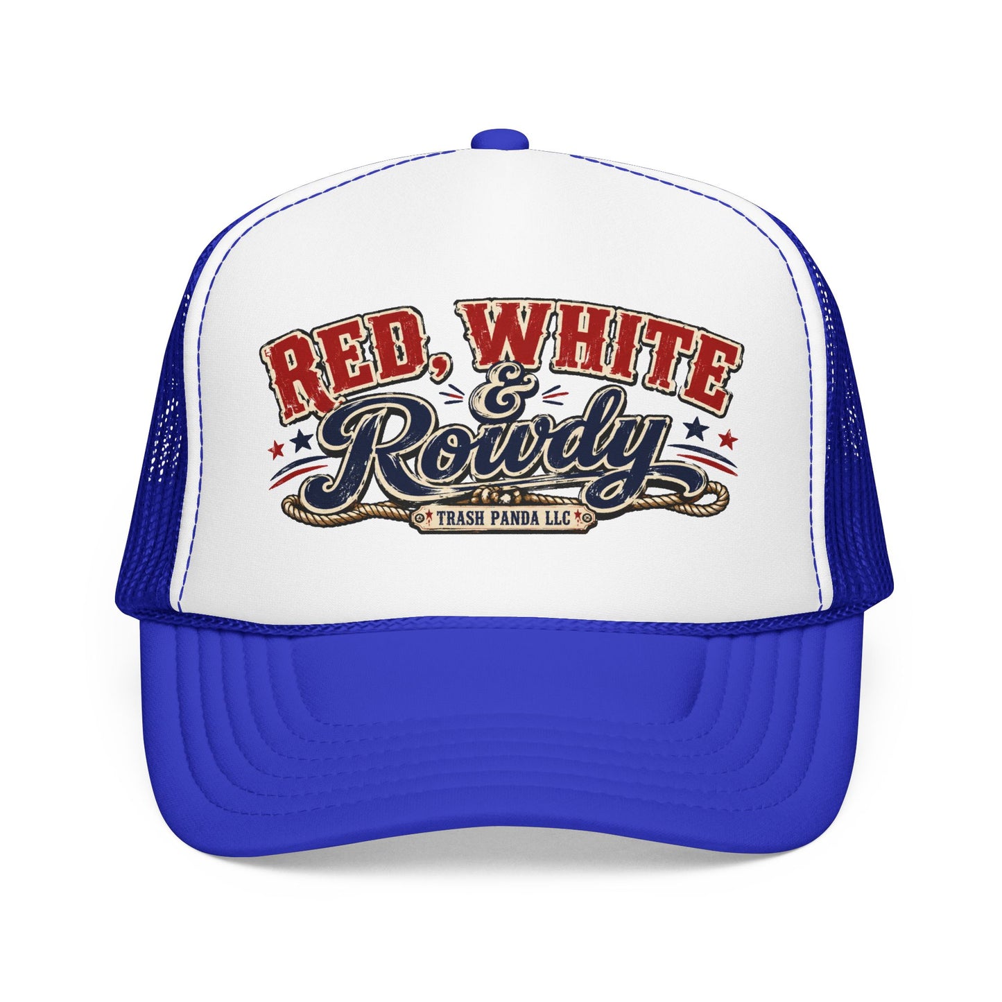 Red White & Rowdy Foam Trucker Hat (Printed)