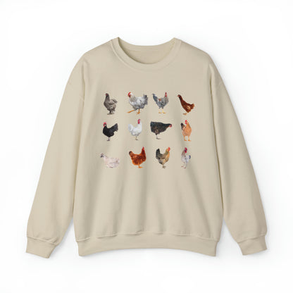 All The Chickens Sweatshirt Unisex Heavy Blend™ Crewneck Sweatshirt