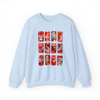 Christmas Coke Cans Sweatshirt Unisex Heavy Blend™ Crewneck Sweatshirt