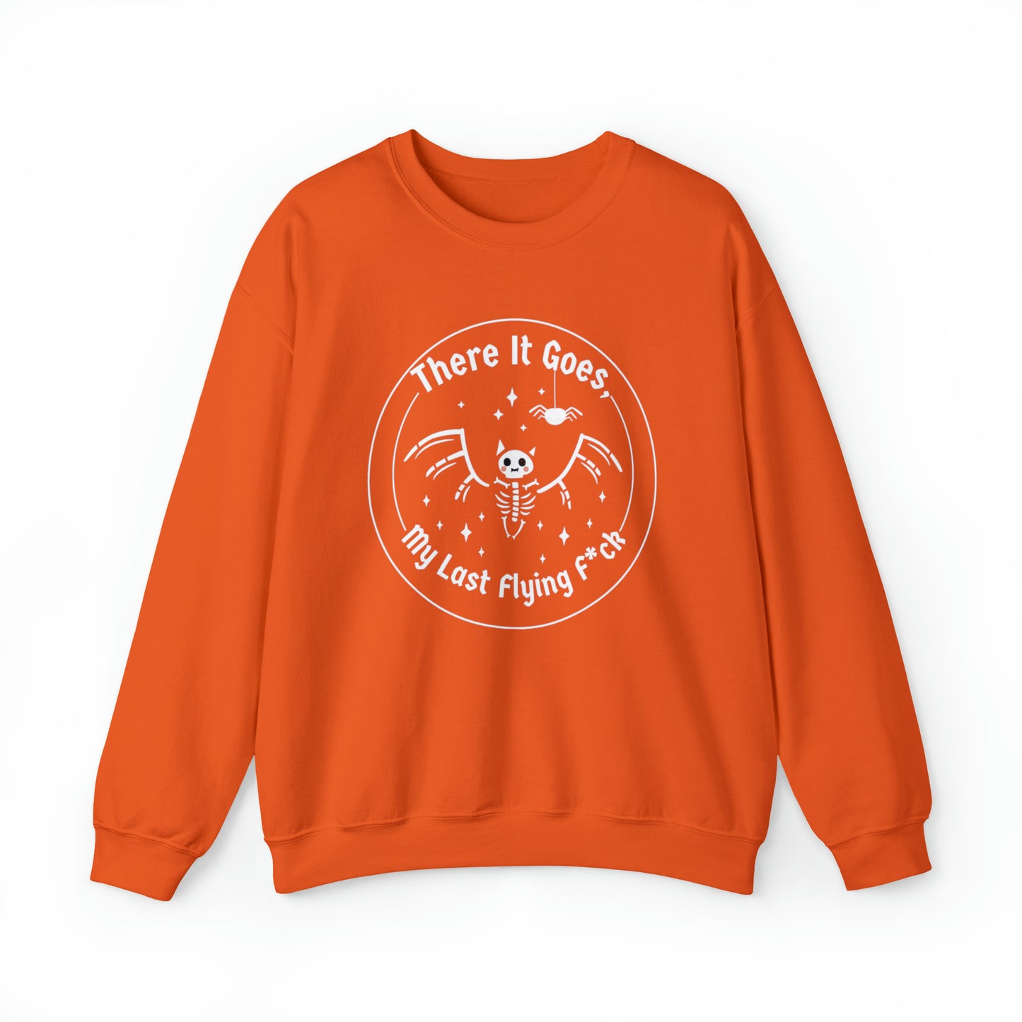 Last Flying F*ck Bat & Spider Sweatshirt Unisex Heavy Blend™ Crewneck Sweatshirt