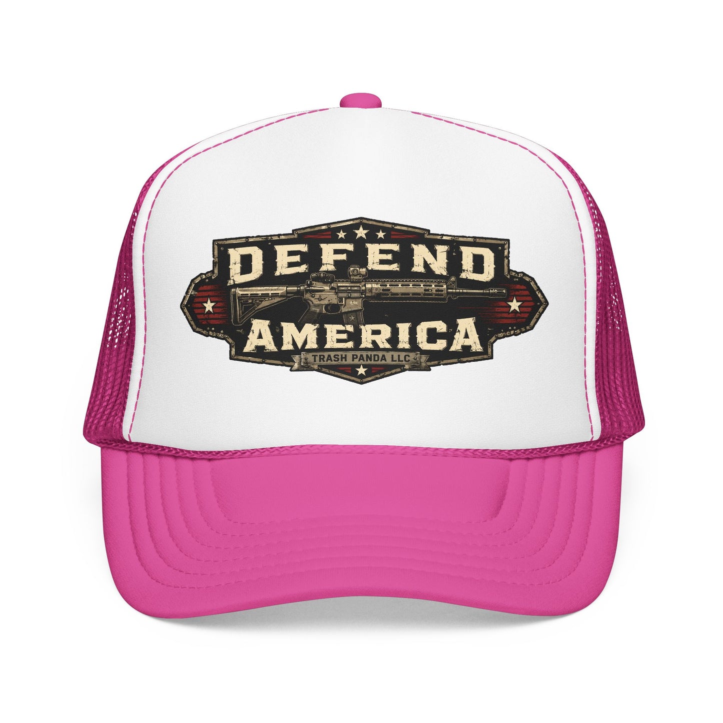 Defend America Foam Trucker Hat (Printed)