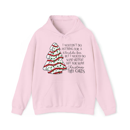 Sketchy Sh*t Christmas Tree Cake Unisex Heavy Blend™ Hooded Sweatshirt