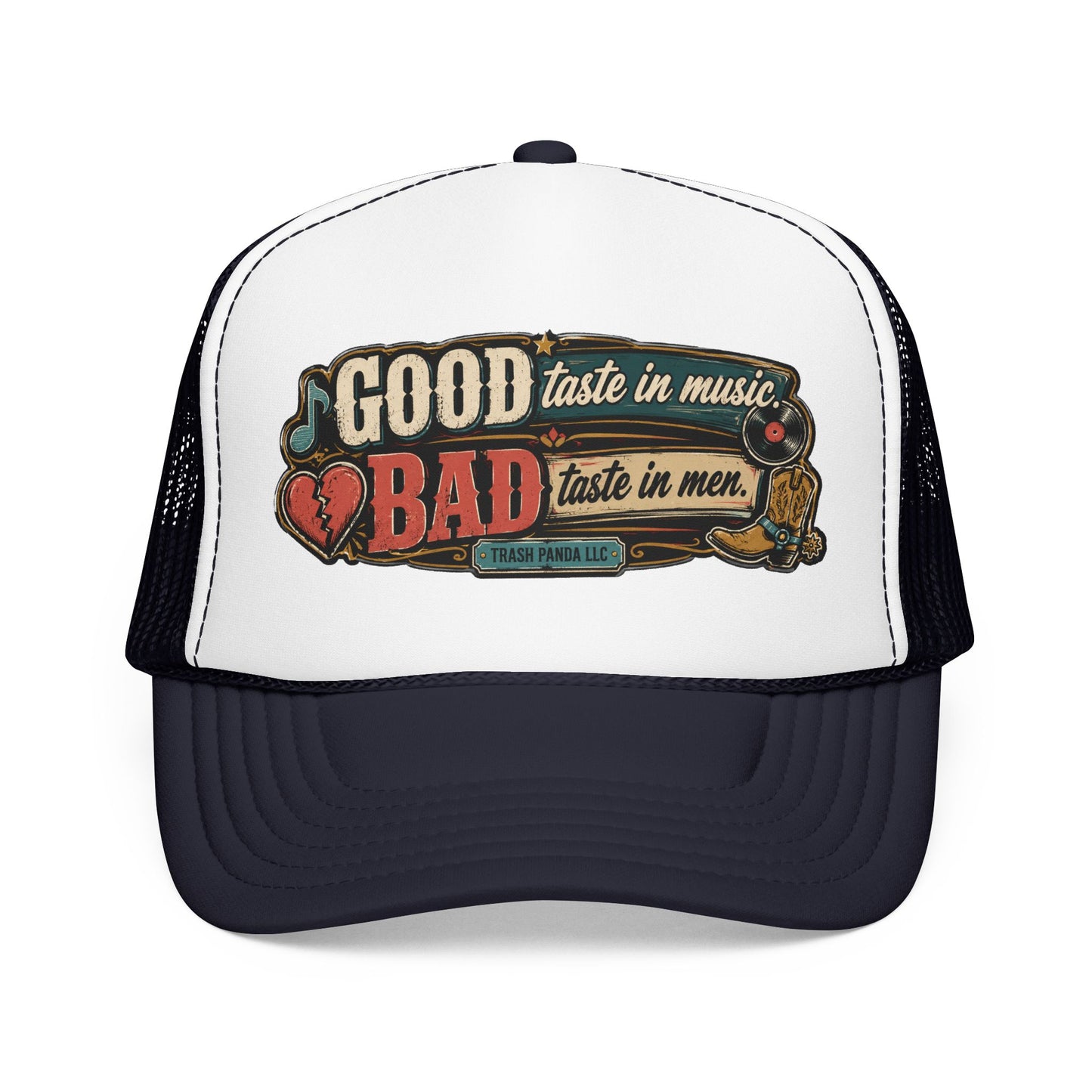 Good Taste In Music Foam Trucker Hat (Printed)