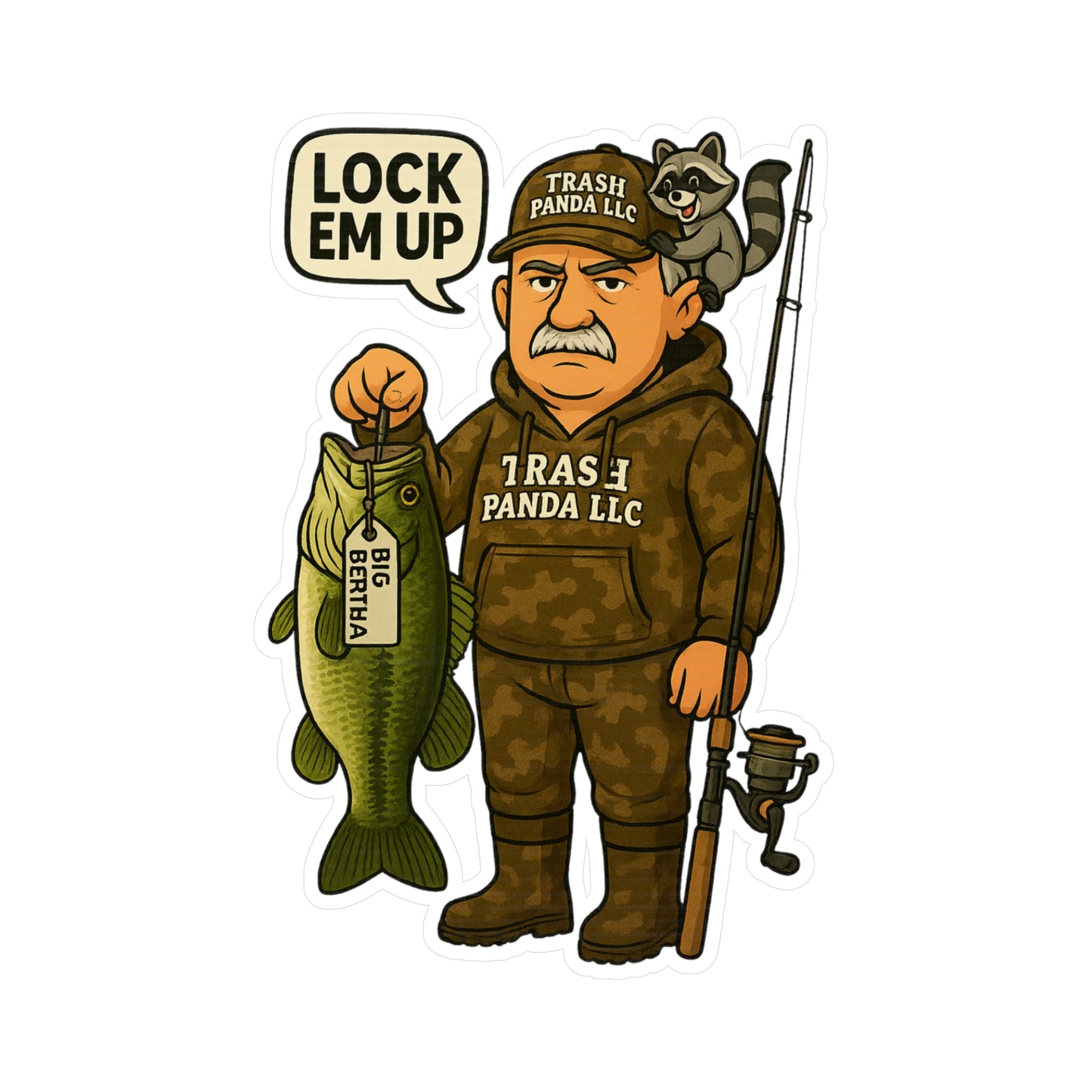 Lock Em Up Big Bertha Vinyl Decal