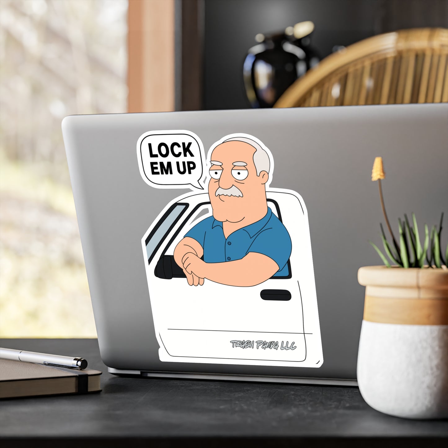 Lock Em Up American D Vinyl Decals