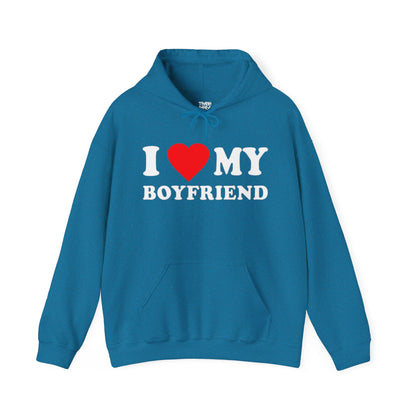 I Heart My Boyfriend Unisex Heavy Blend™ Hooded Sweatshirt