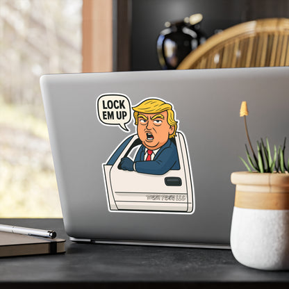 Lock Em Up DJT Vinyl Decals