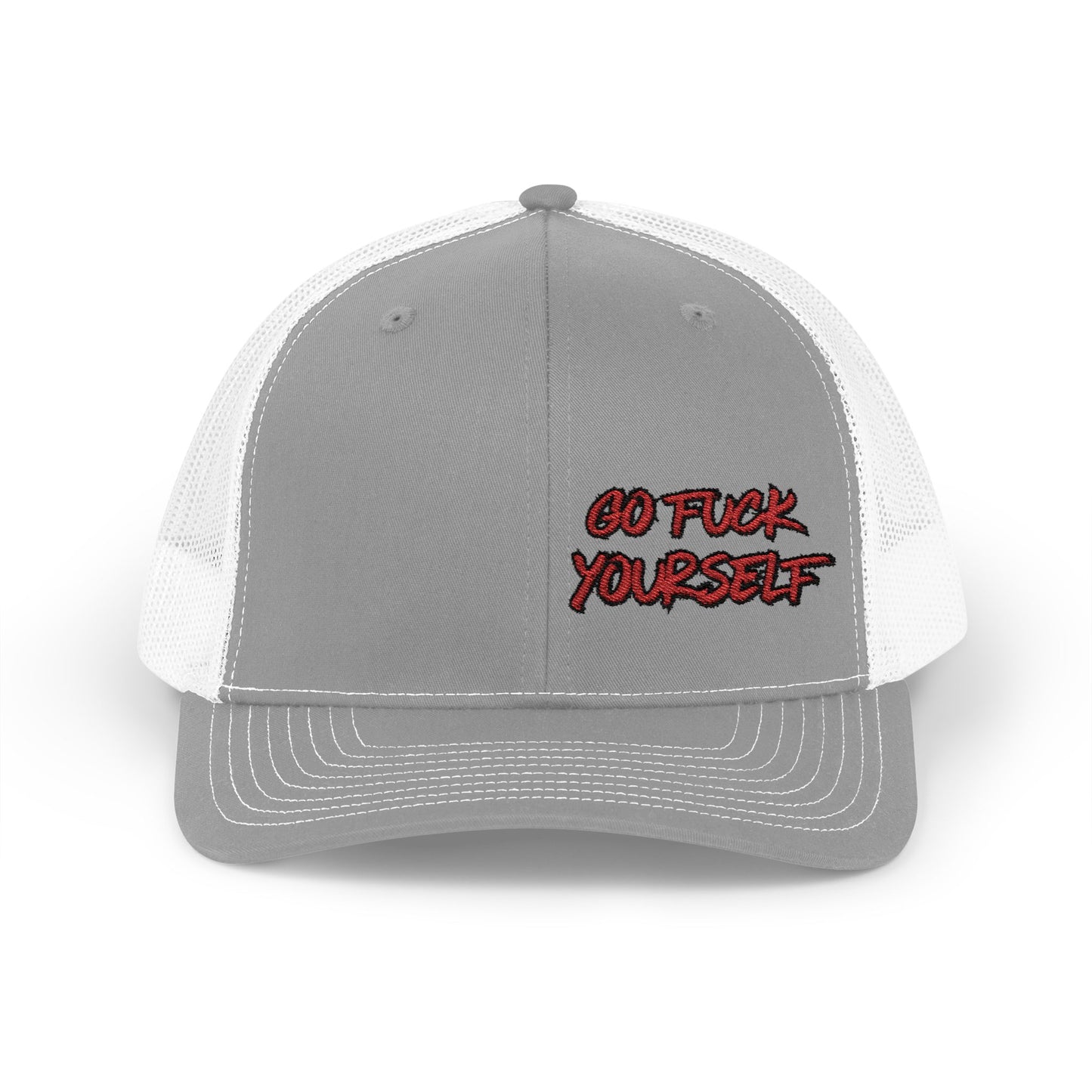 Go F Yourself (RED) Richardson 112 Snapback Trucker Cap