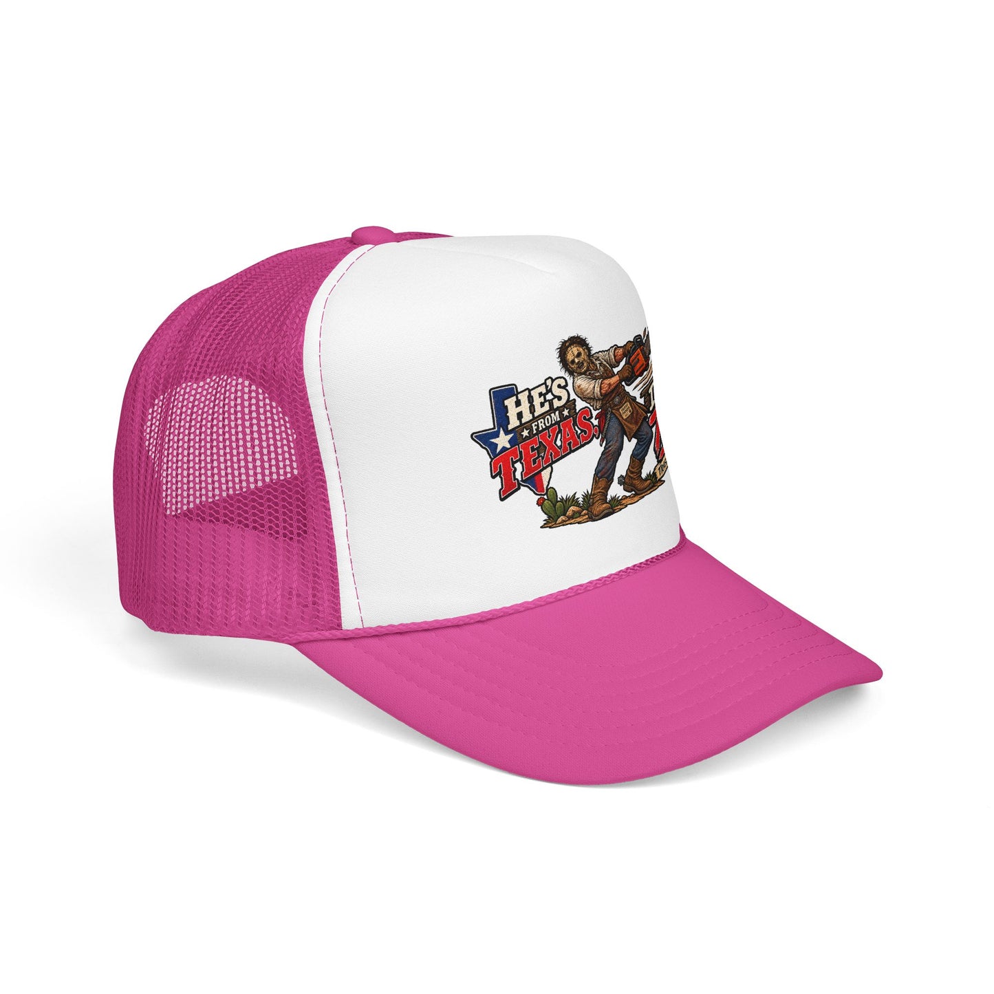 He's From Texas Foam Trucker Hat