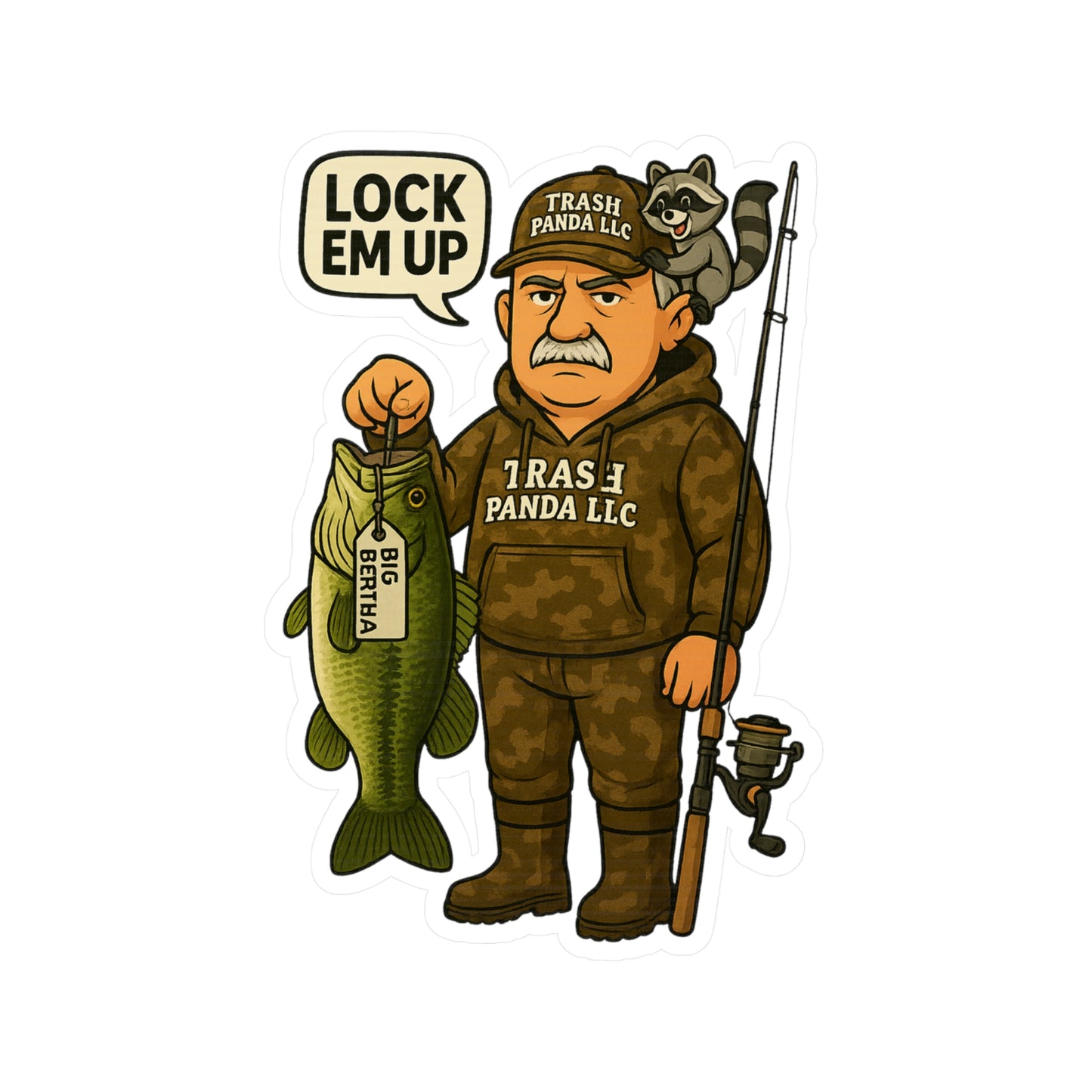 Lock Em Up Big Bertha Vinyl Decal