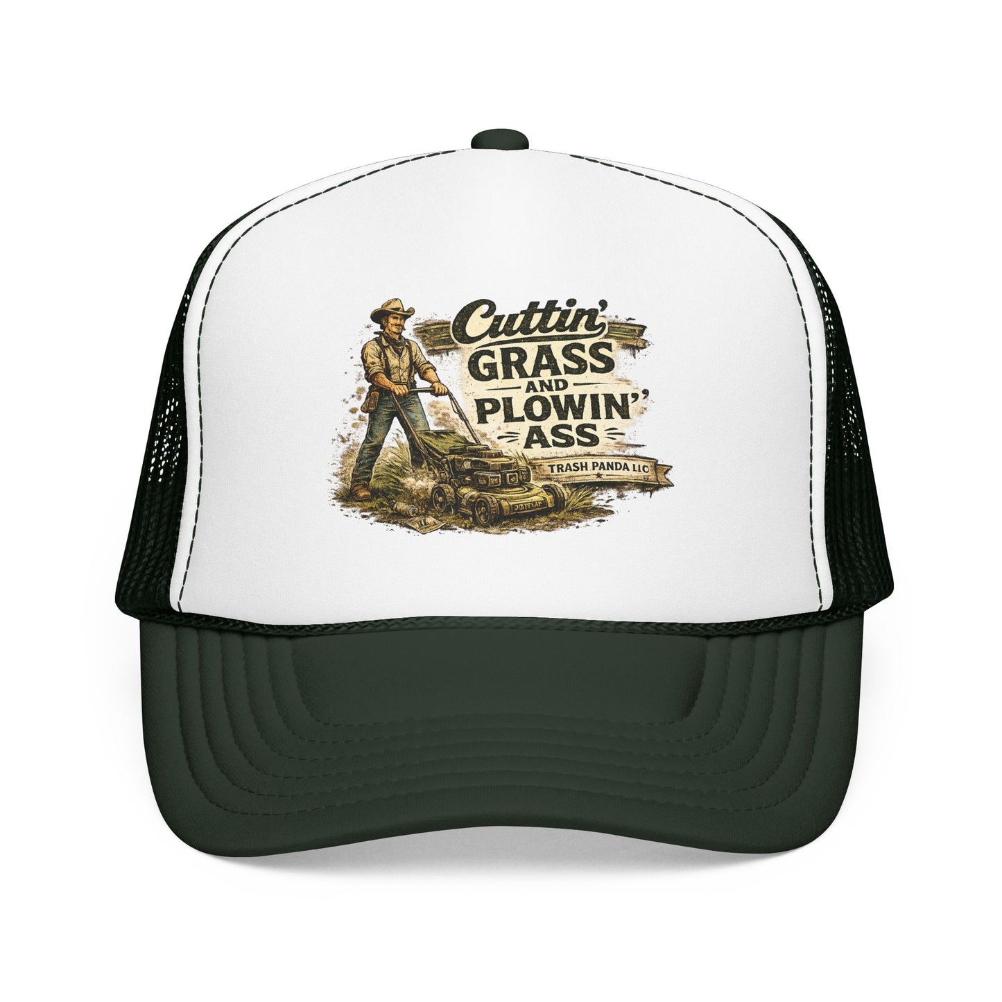 Cuttin' Grass Foam Trucker Hat (Printed)
