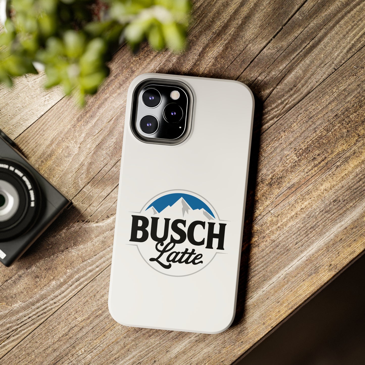 Busch Latte White Tough iPhone Cases