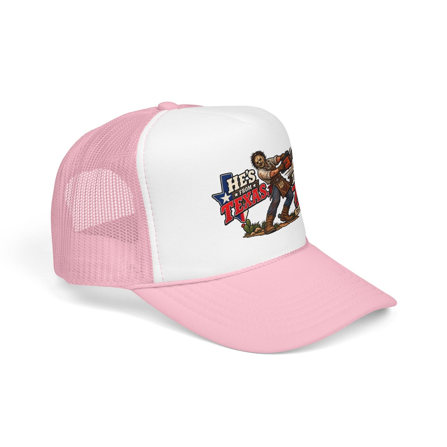 He's From Texas Foam Trucker Hat