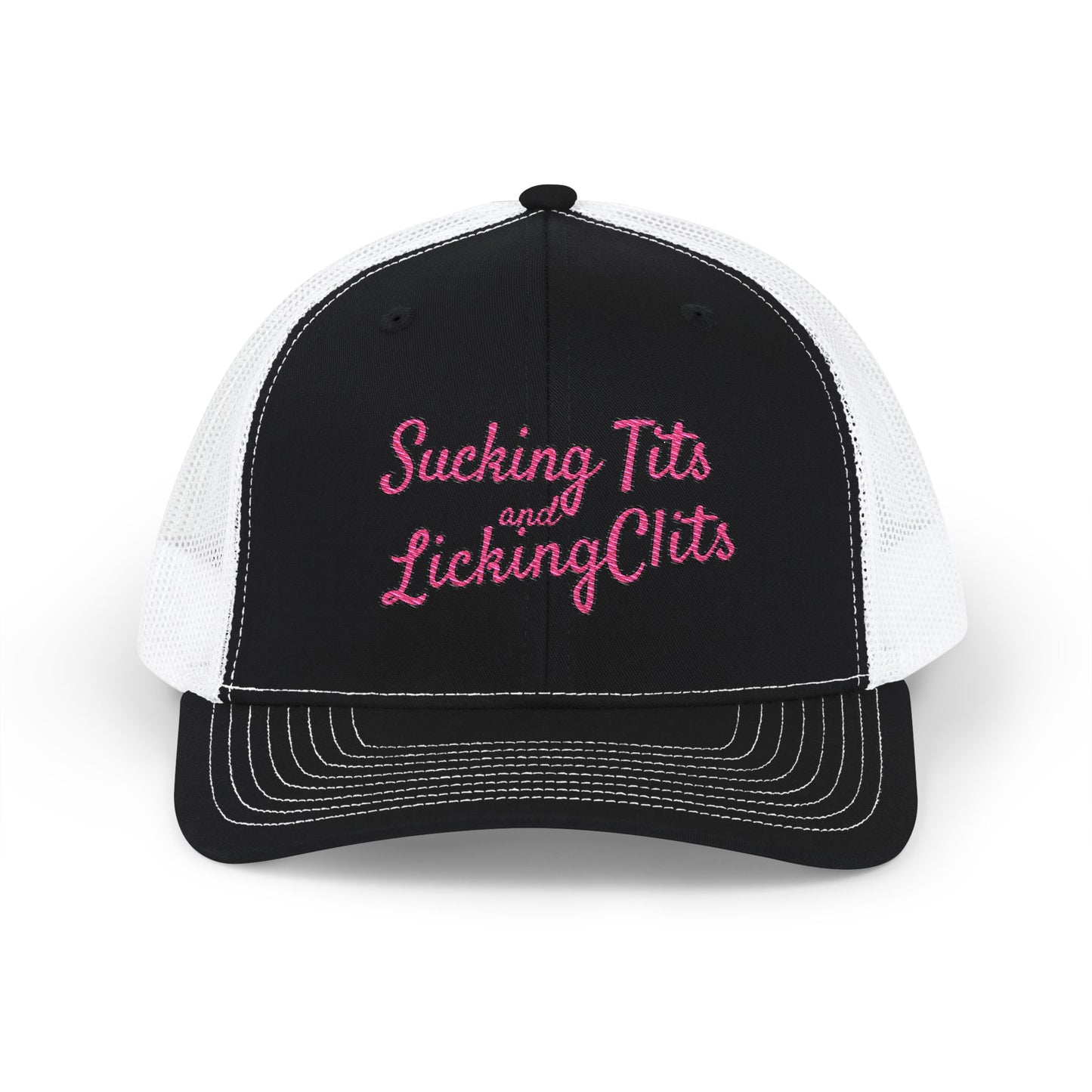 Sucking Ts and Licking Cs (Pink Thread) Richardson 112 Snapback Trucker Cap