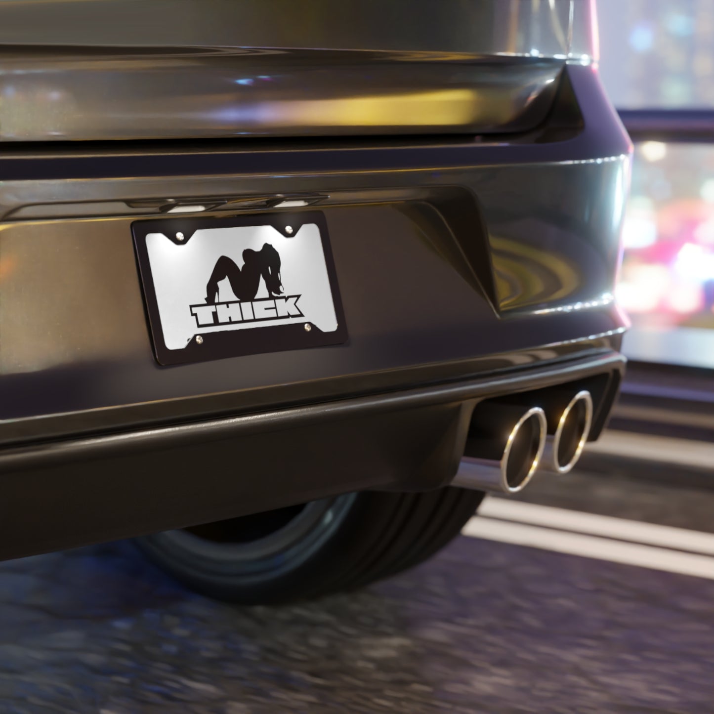 Thick White Vanity Plate