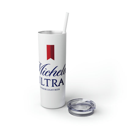 Michelob Ultra Beer Skinny Tumbler with Straw, 20oz