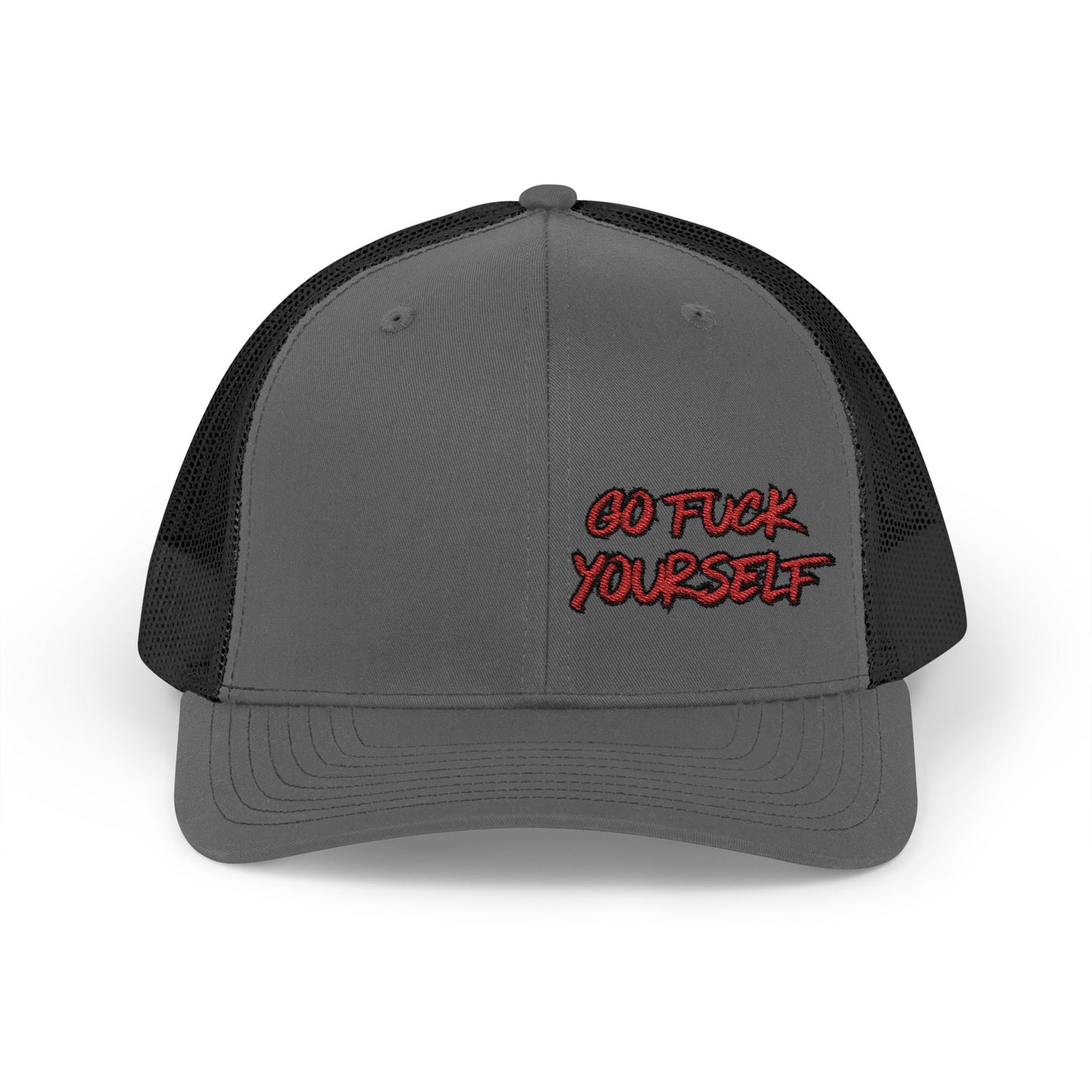 Go F Yourself (RED) Richardson 112 Snapback Trucker Cap