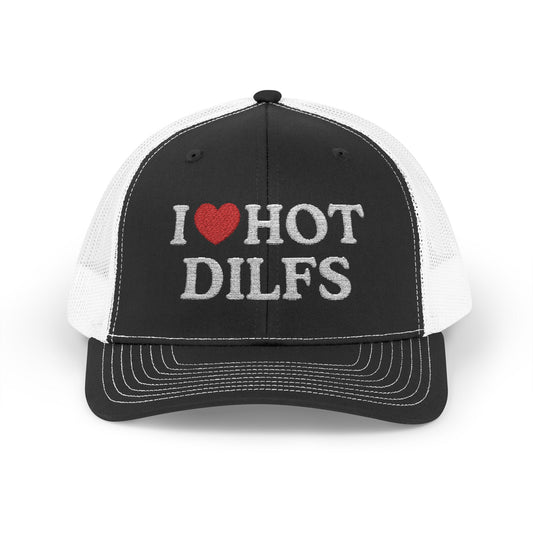 I Heart Hot Dilfs Richardson 112 Snapback Trucker Cap