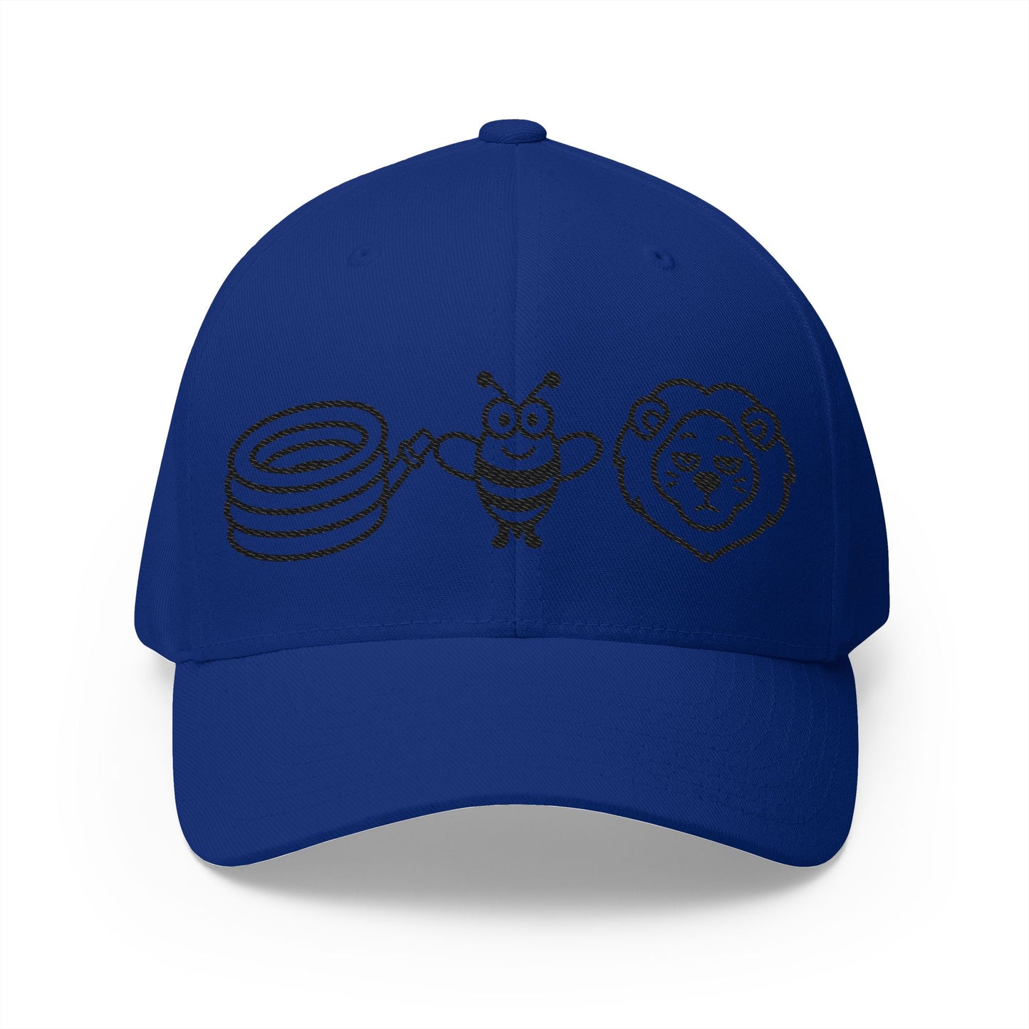 Hose Bee Lion Flex Fit Closed-Back Structured Cap (Embroidery)
