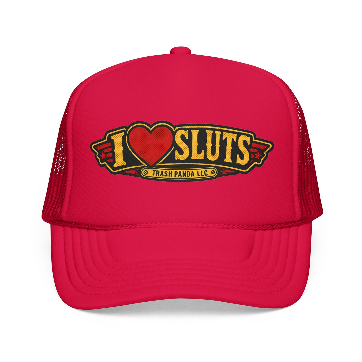 I Heart Sl*ts Foam Trucker Hat (Printed)