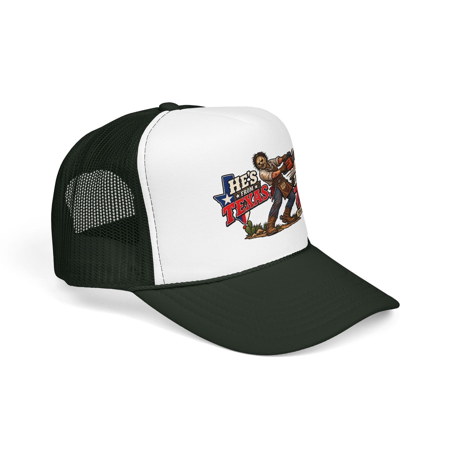 He's From Texas Foam Trucker Hat