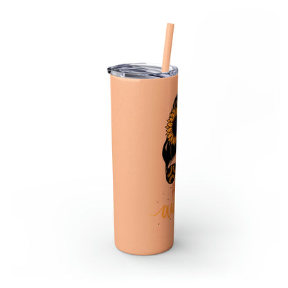 Hello Autumn Skinny Tumbler with Straw, 20oz