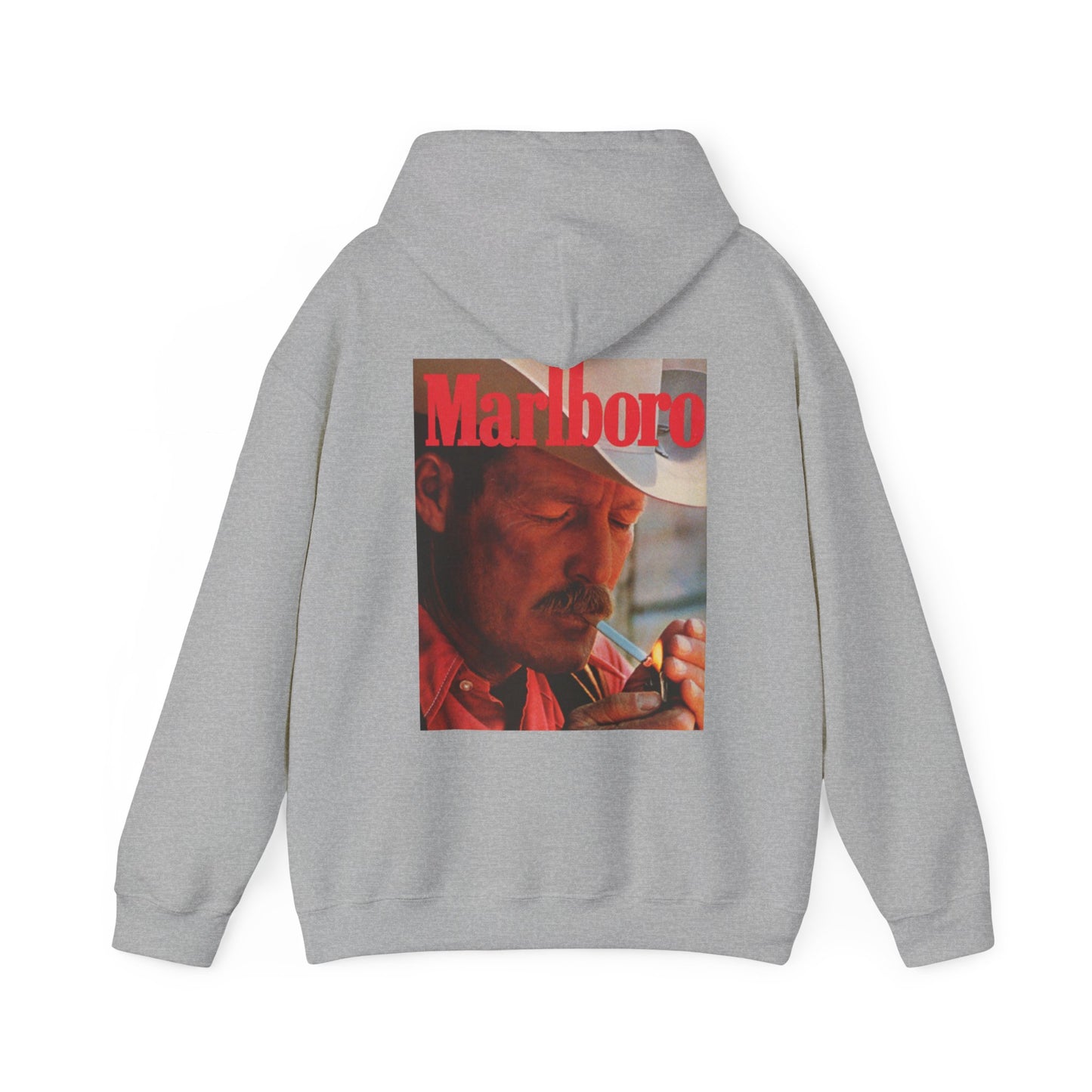 Marlboro Vintage Cowboy Smoke & A Light Unisex Heavy Blend™ Hooded Sweatshirt