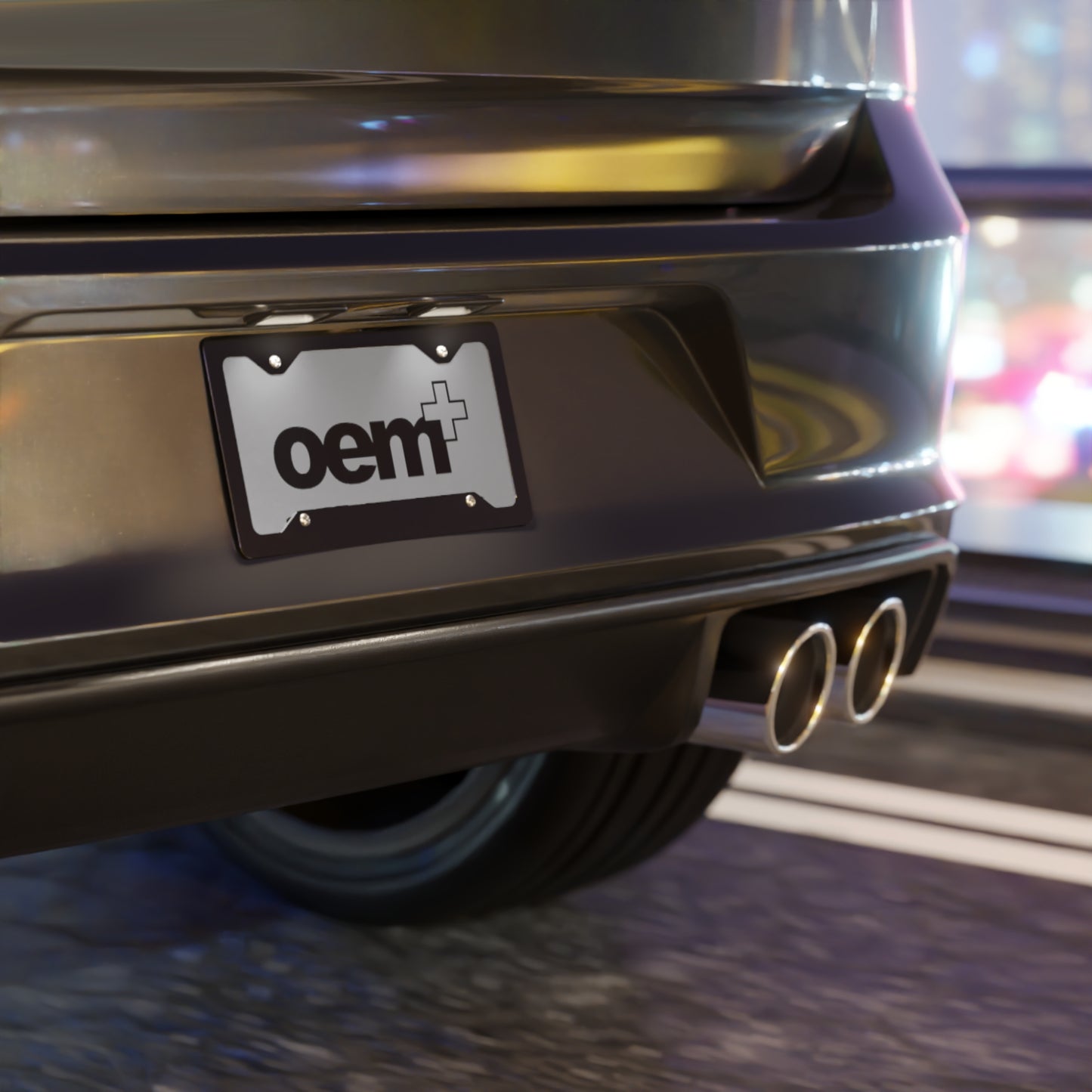 Oem+ Grey Vanity Plate