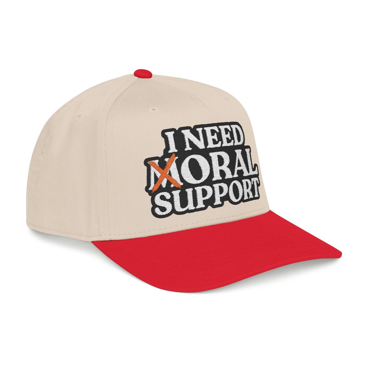 I Need Moral Support Mid Profile Hat (Embroidery)