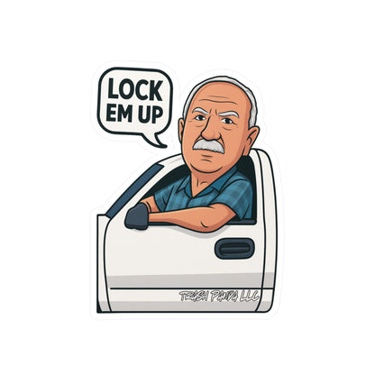 Lock Em Up Kiss-Cut Vinyl Decals